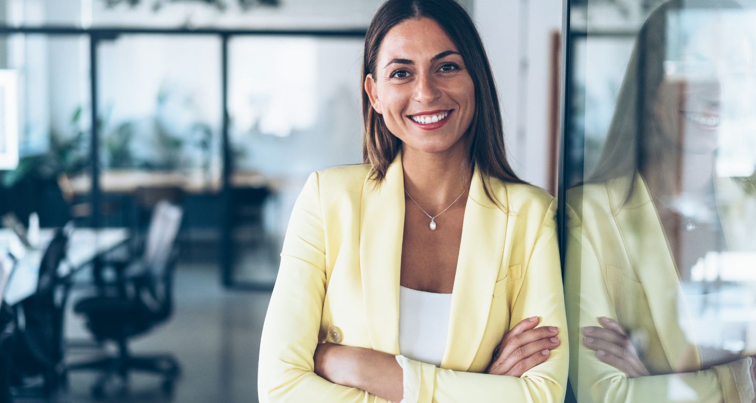 Femal Business Owner Reflecting Business Confidence